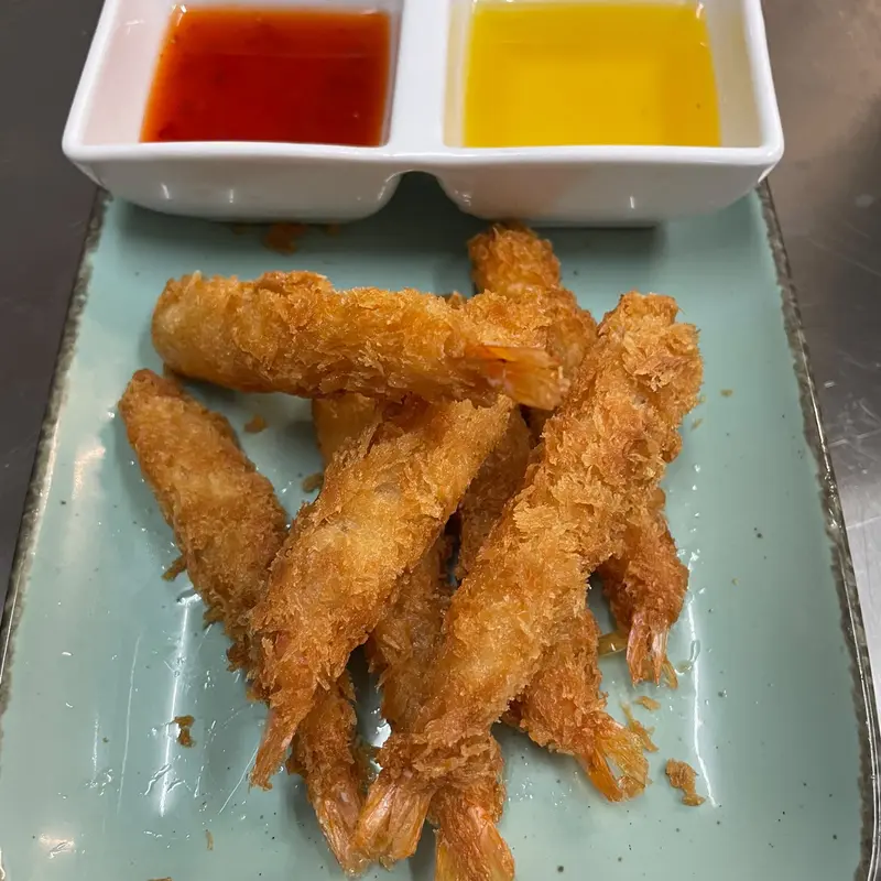Frittierte Garnelen